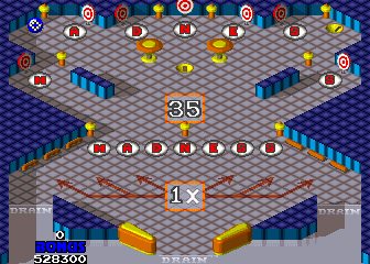 Thumbnail for a map of Bonus Pinball 2 for the Arcade game Marble Madness II.