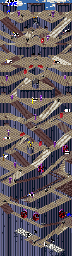 Thumbnail for a map of Highrise for the Arcade game Marble Madness II.