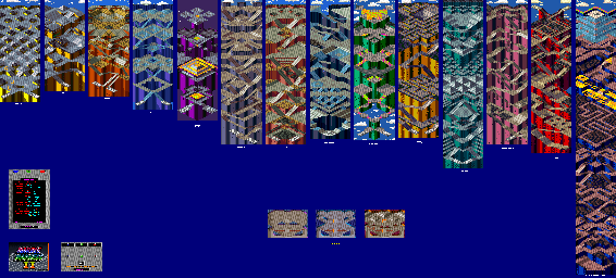 Thumbnail for a map of Mazes for the Arcade game Marble Madness II.