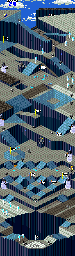 Thumbnail for a map of North Pole for the Arcade game Marble Madness II.