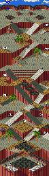 Thumbnail for a map of Oasis for the Arcade game Marble Madness II.