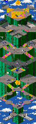 Thumbnail for a map of Sunburst for the Arcade game Marble Madness II.