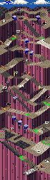 Thumbnail for a map of Wierd Walls for the Arcade game Marble Madness II.