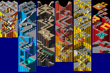 Thumbnail for a map of Races (Unmarked) for the Arcade game Marble Madness.
