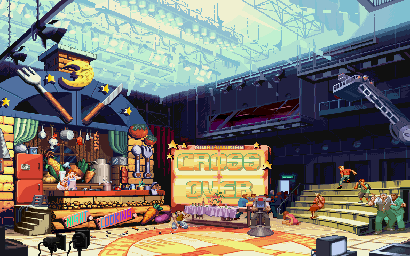 Thumbnail for a map of Dead Or Live: The Show for the Arcade game Marvel Super Heroes Vs. Street Fighter.