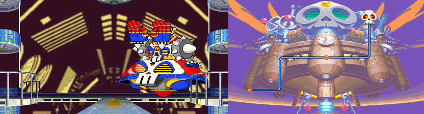 Thumbnail for a map of Dr. Wily for the Arcade game Mega Man: The Power Battle.