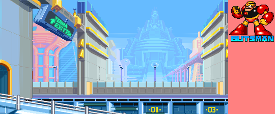 Thumbnail for a map of Mega Man 1~2 Guts Man for the Arcade game Mega Man: The Power Battle.