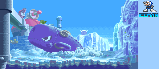 Thumbnail for a map of Mega Man 1~2 Ice Man for the Arcade game Mega Man: The Power Battle.