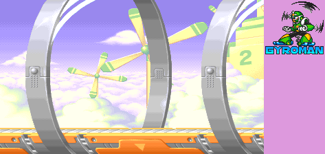 Thumbnail for a map of Mega Man 3~6 Gyro Man for the Arcade game Mega Man: The Power Battle.