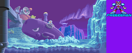 Thumbnail for a map of Mega Man 7 Freeze Man for the Arcade game Mega Man: The Power Battle.