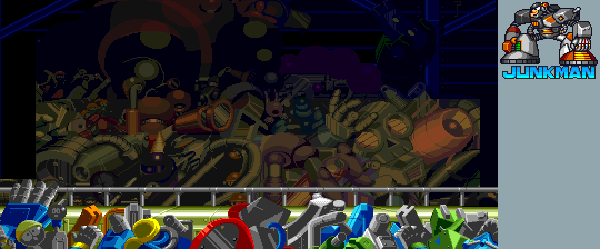 Thumbnail for a map of Mega Man 7 Junk Man for the Arcade game Mega Man: The Power Battle.