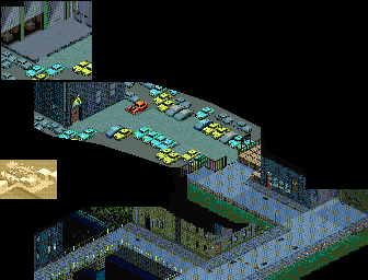 Thumbnail for a map of Round 3: Night Street for the Arcade game Michael Jackson's Moonwalker.