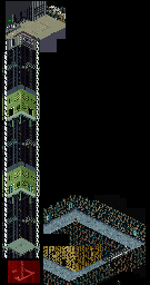 Thumbnail for a map of Round 5: Evil Fortress for the Arcade game Michael Jackson's Moonwalker.