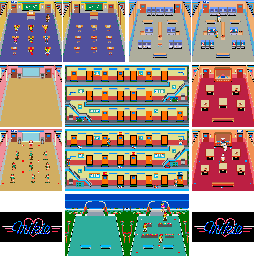 Thumbnail for a map of Map for the Arcade game Mikie.