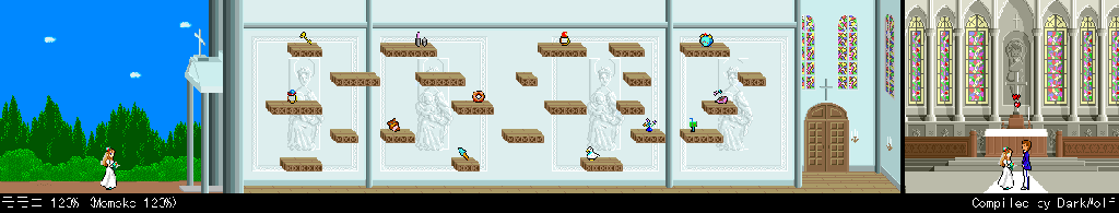 Thumbnail for a map of Stage 6 for the Arcade game Momoko 120%.