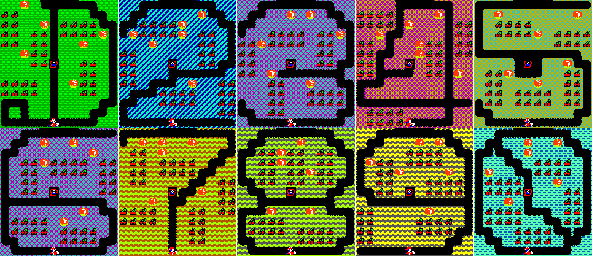 Thumbnail for a map of Scenes for the Arcade game Mr. Do!.