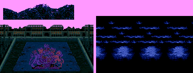 Thumbnail for a map of Ruins for the Arcade game Mutant Fighter.