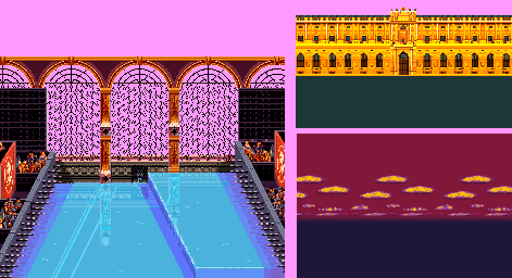 Thumbnail for a map of Spike Wall for the Arcade game Mutant Fighter.