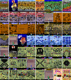 Thumbnail for a map of Dig Dug Arrangement Rounds for the Arcade game Namco Classic Collection: Vol. 2.