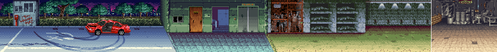 Thumbnail for a map of Stage 1 for the Arcade game Night Slashers.