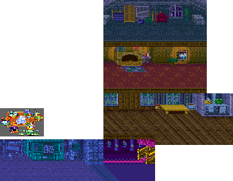 Thumbnail for a map of Stage 4: In Texas for the Arcade game Ninja Baseball Bat Man.