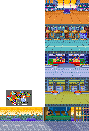 Thumbnail for a map of Stage 5: In Florida for the Arcade game Ninja Baseball Bat Man.