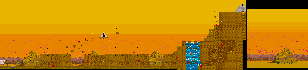 Thumbnail for a map of Round 1 for the Arcade game Ninja Kazan.