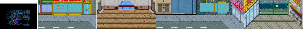 Thumbnail for a map of Chapter 1: An Aimed Town for the Arcade game The Ninja Kids.