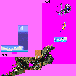 Thumbnail for a map of Stage 4 for the Arcade game Osman.