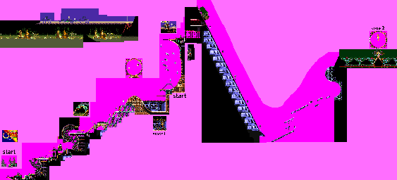 Thumbnail for a map of Stages 1 & 2 for the Arcade game Osman.