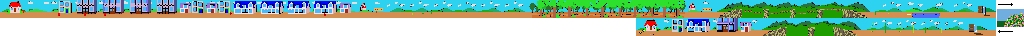 Thumbnail for a map of Trip 1 for the Arcade game Pac-Land.