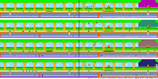 Thumbnail for a map of Level 1 for the Arcade game Pitfall II: The Lost Caverns.