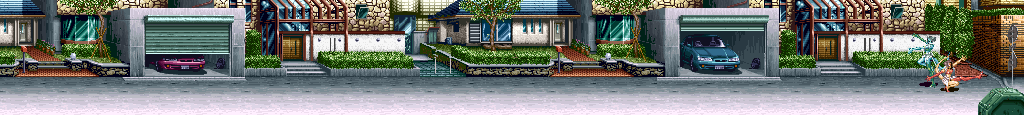 Thumbnail for a map of Round 1 Residence Road for the Arcade game Pretty Soldier: Sailor Moon.