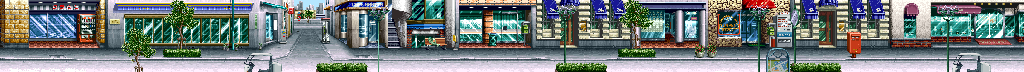 Thumbnail for a map of Round 2 Shopping Streets for the Arcade game Pretty Soldier: Sailor Moon.