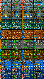 Thumbnail for a map of Stages for the Arcade game Puckman Pockimon.