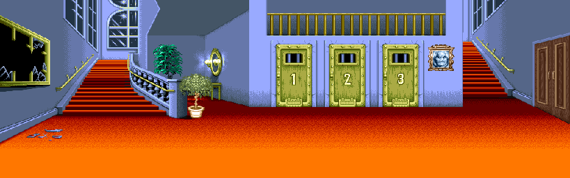 Thumbnail for a map of Stage 2 Castle Main Hall for the Arcade game The Punisher.