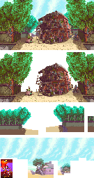 Thumbnail for a map of Tian-ren for the Arcade game Rabbit.