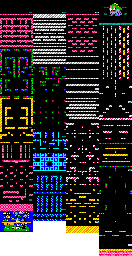 Thumbnail for a map of World 10: Bubble Island for the Arcade game Rainbow Islands: The Story Of Bubble Bobble 2.