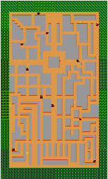 Thumbnail for a map of Level 4 for the Arcade game Rally-X.