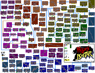 Thumbnail for a map of Map for the Arcade game The Return Of Ishtar.