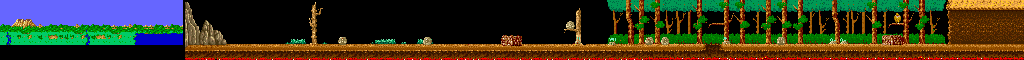 Thumbnail for a map of Round 1 for the Arcade game Rygar: Legendary Warrior.