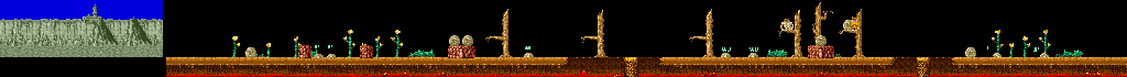 Thumbnail for a map of Round 25 for the Arcade game Rygar: Legendary Warrior.
