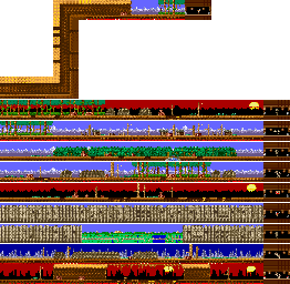 Thumbnail for a map of Rounds 11-20 (Unmarked) for the Arcade game Rygar: Legendary Warrior.