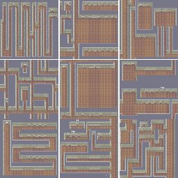 Thumbnail for a map of Floors 055-063 for the Arcade game Shackled.