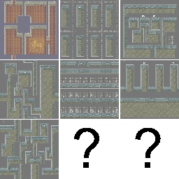 Thumbnail for a map of Floors 064-072 for the Arcade game Shackled.