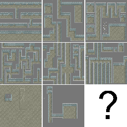 Thumbnail for a map of Floors 073-080 for the Arcade game Shackled.