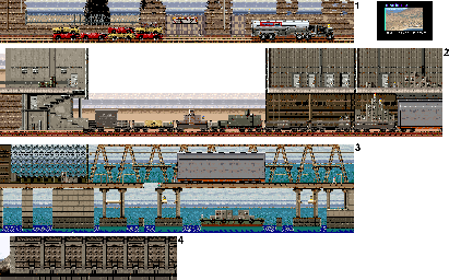 Thumbnail for a map of Mission 2 for the Arcade game Shadow Dancer.