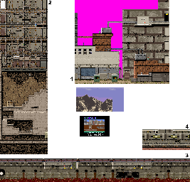 Thumbnail for a map of Mission 3 for the Arcade game Shadow Dancer.