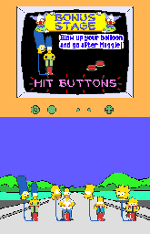 Thumbnail for a map of Bonus Stage 1 for the Arcade game The Simpsons.