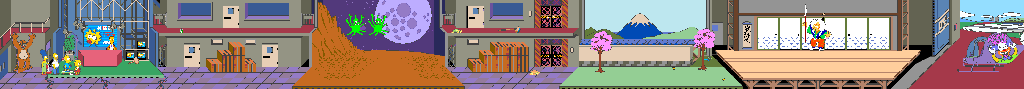 Thumbnail for a map of Stage 7: Channel 6 for the Arcade game The Simpsons.